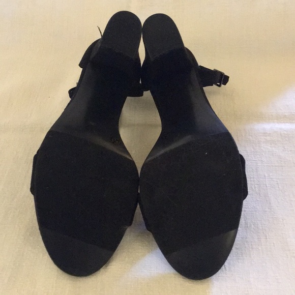 Worthington Black Suede Sandal NWB Size 8M 3” Heel - Picture 4 of 7